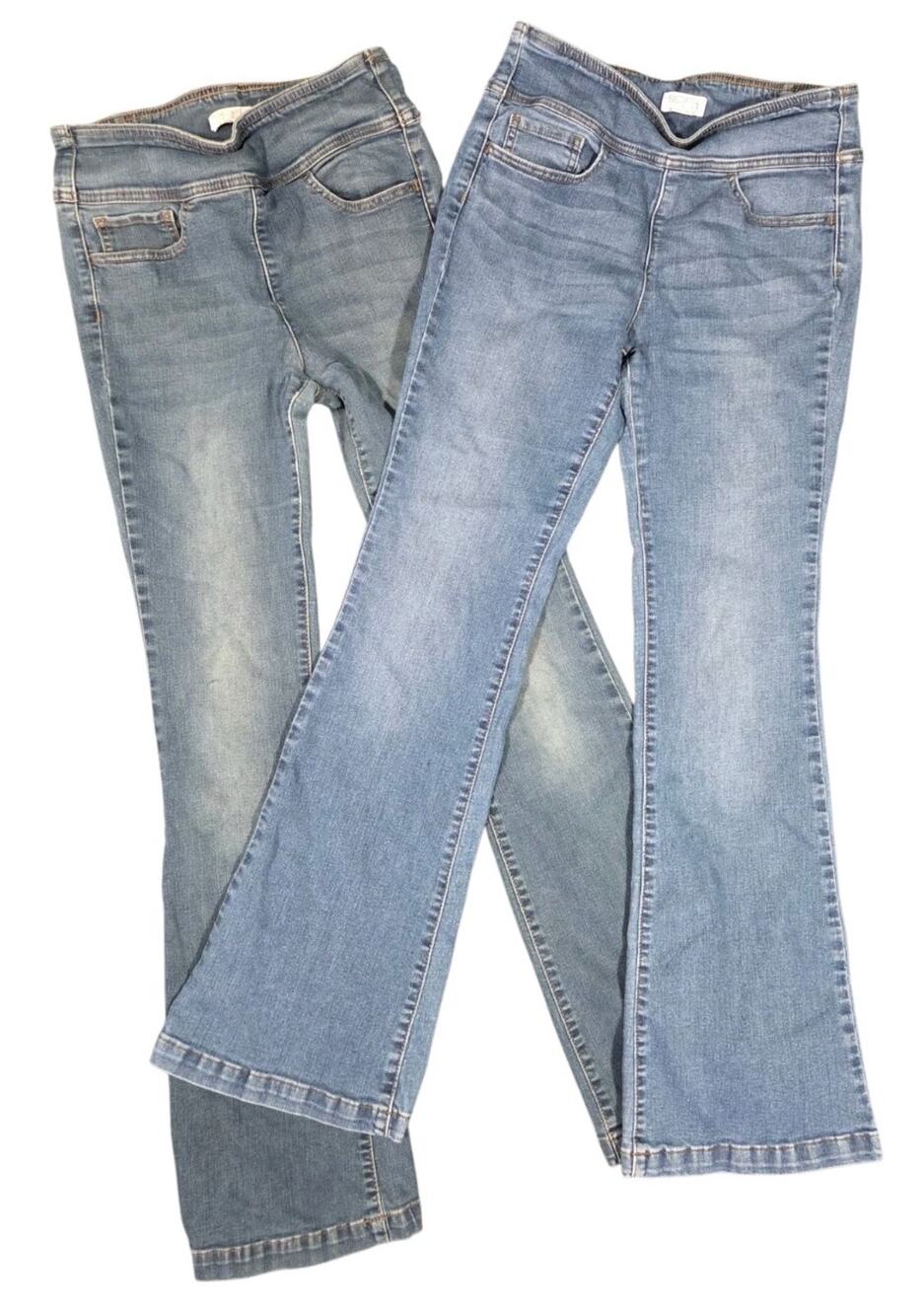 Sofia Jeans Melisa Flare Blue Denim Pants Lot Of 2 Y2K Style Casual Size 6